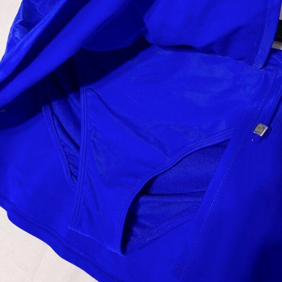 5/$25 George Blue Swim Skirt Bikini Bottom L - Picture 7 of 12